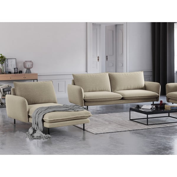 Lettino beige, angolo sinistro Vienna - Cosmopolitan Design-image-1