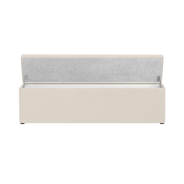 Krémový otoman s úložným prostorem Windsor & Co Sofas Nova, 200 x 47 cm-image-2