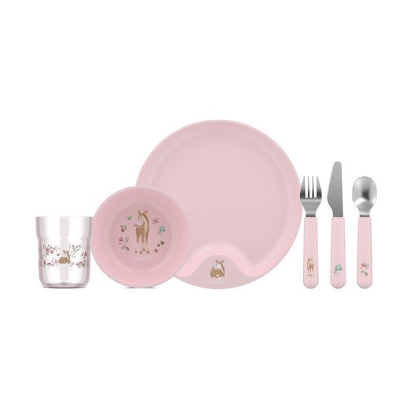 Set da pranzo per bambini in plastica 6 pz Fairy Garden – Mepal