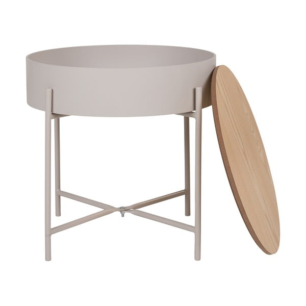 Tavolino rotondo in metallo ø 40 cm Sisco – House Nordic-image-2