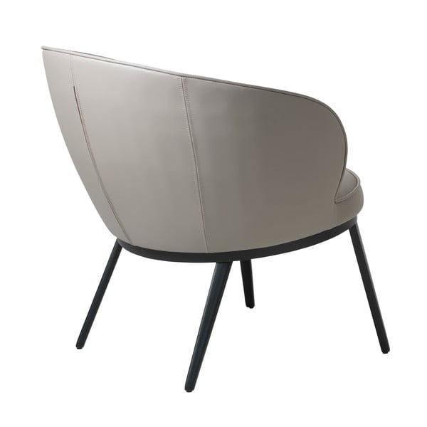 Poltrona grigia e beige in similpelle  Gain - Unique Furniture-image-3