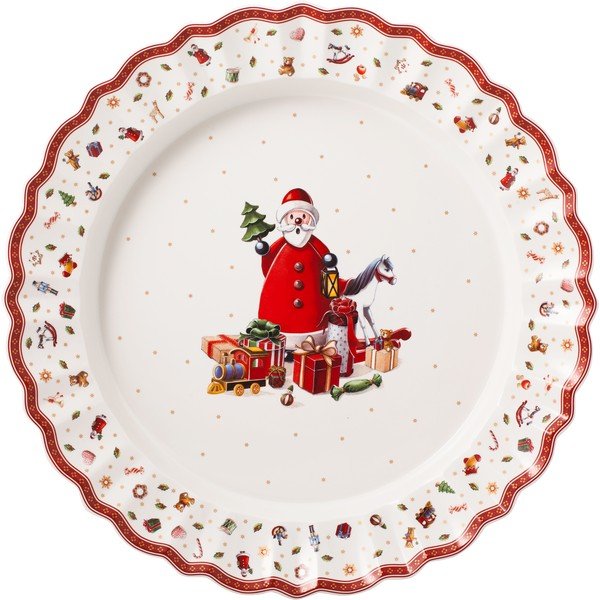 Piatto da portata in porcellana bianca con motivo natalizio Villeroy & Boch, ø 45 cm - Villeroy&Boch