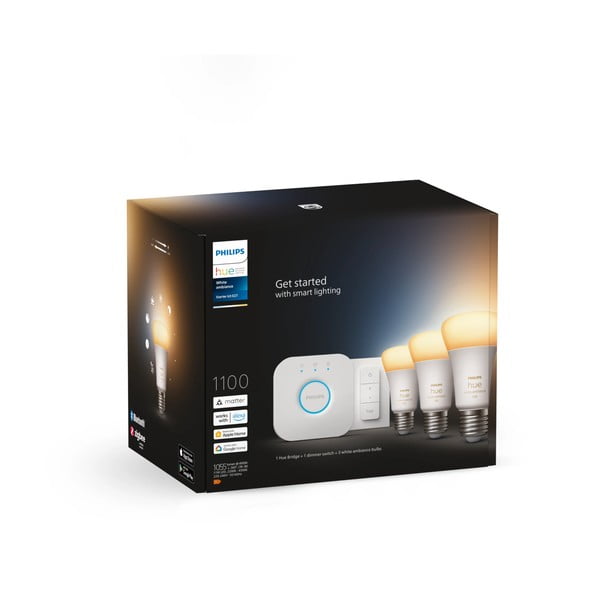 pacchetto base per illuminazione smart 5 pz con presa E27, 11 W White ambiance - Philips Hue-image-2