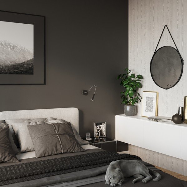 Lampada da parete nera Aludra - Sollux-image-3