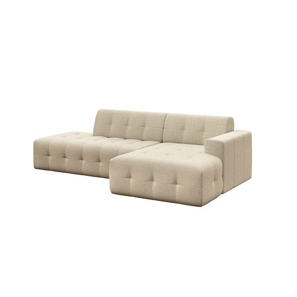 Divano angolare beige (con penisola a destra e chaise lounge) Tuil – Rodier-image-2