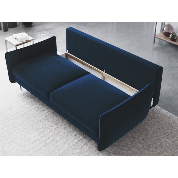 Divano letto blu scuro con contenitore Vermont - Cosmopolitan Design-image-4