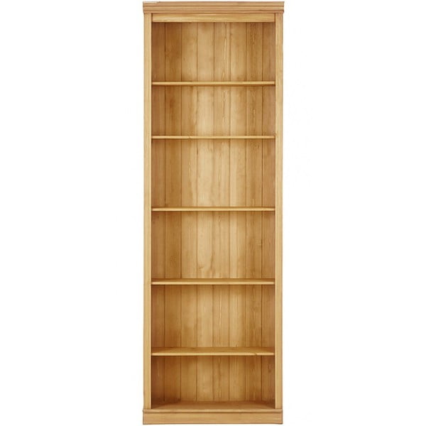 Libreria di colore naturale in pino massiccio 74x223x37 cm Anita – Støraa