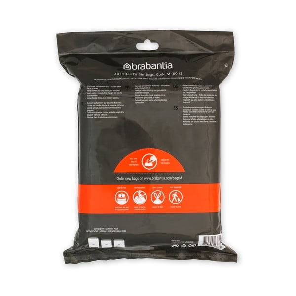 Sacchetti della spazzatura 40 pz 60 l PerfectFit M - Brabantia-image-4