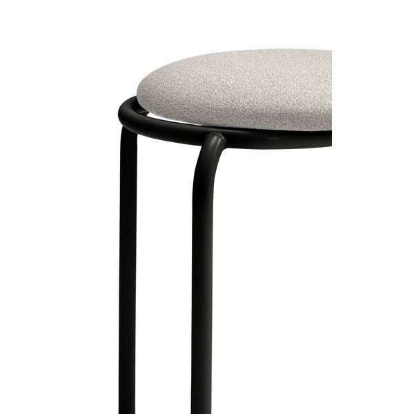 Sgabello nero in metallo Eclipse – Teulat-image-4