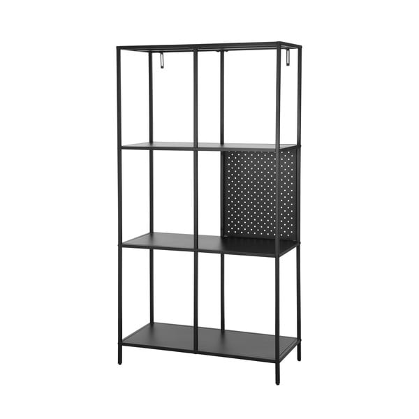 Libreria in metallo nero 75x144 cm Charleston - Støraa-image-1