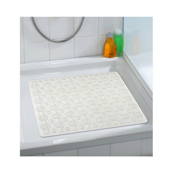 Tappeto da bagno antiscivolo bianco Rocha, 54 x 52 cm - Wenko-image-1