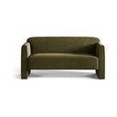 Divano verde con rivestimento in velluto 140 cm Abby – Micadoni 