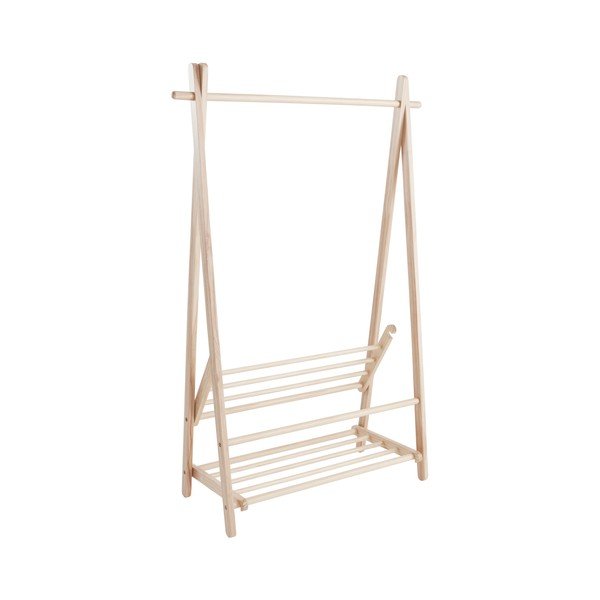 Stand appendiabiti colore naturale chiaro in pino massiccio 100x150x41 cm Cole – Jotex