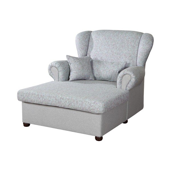 Chaise longue grigia Lord – Ropez