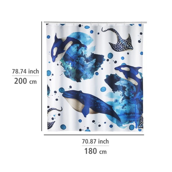 Tenda da doccia 200x180 cm Aquaris - Wenko-image-1