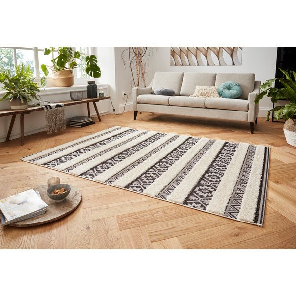 Tappeto crema e nero , 200 x 290 cm Temara - Mint Rugs-image-3