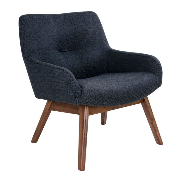 Poltrona in legno di noce scuro Londra - House Nordic