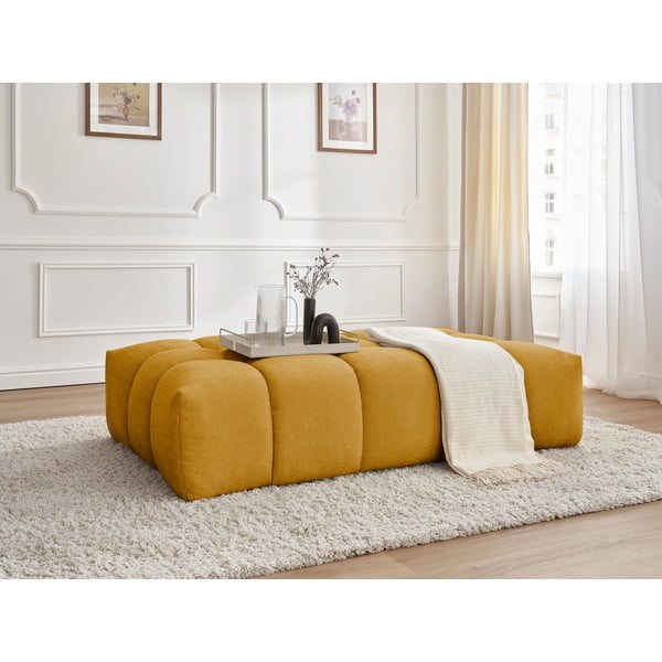 Poggiapiedi giallo ocra Everest - Bobochic Paris-image-1