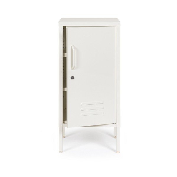 Armadietto color crema in metallo con chiusura a chiave 35x76x40 cm Cambridge – Yes Everyday-image-3
