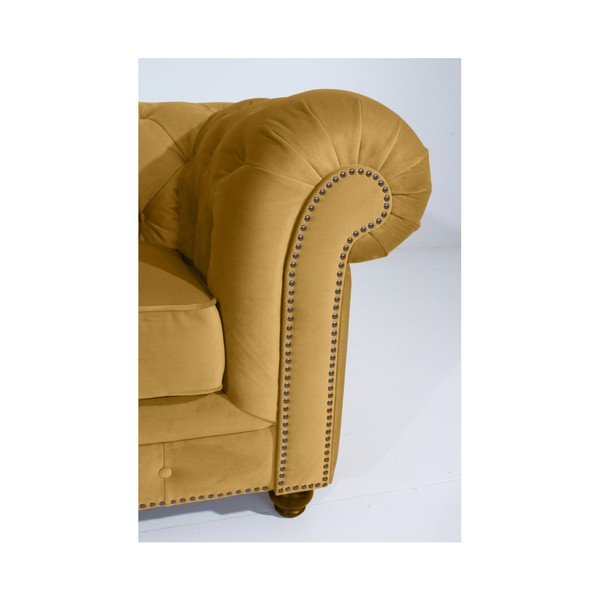 Poltrona gialla Orleans Velvet - Max Winzer-image-2