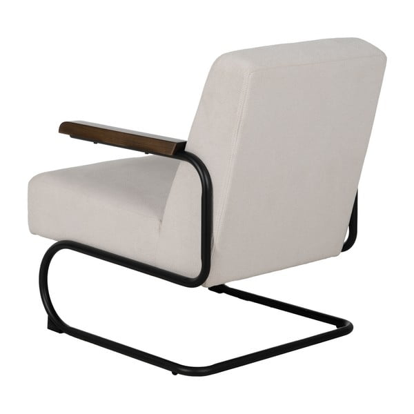 Poltrona beige con rivestimento in ciniglia Industra – Ixia-image-3