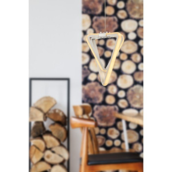 Lampadario LED bianco in metallo ø 20 cm Baris – Squid Lighting-image-1