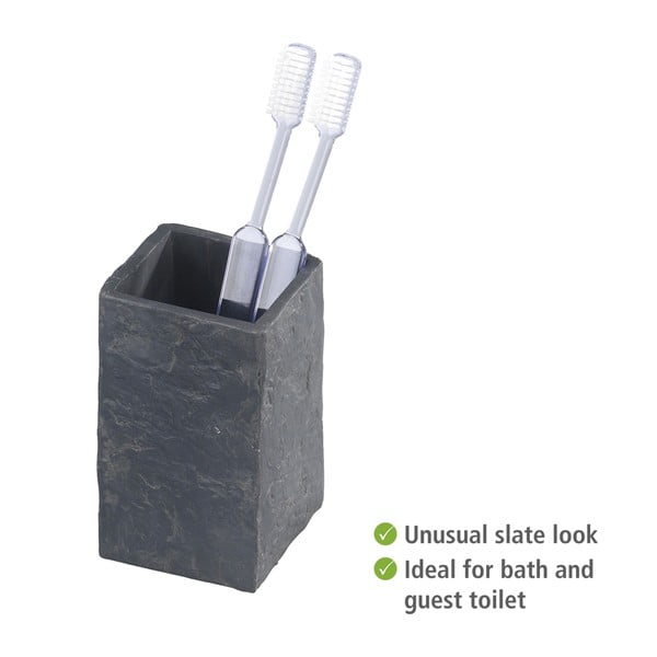 Tazza per spazzolini da denti Slate Rock - Wenko-image-3