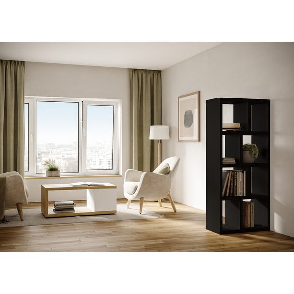 Libreria nera 70x159 cm Berlin - TemaHome-image-1