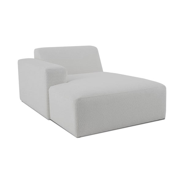 Modulo divano bianco in tessuto bouclé (angolo sinistro) Roxy - Scandic-image-1