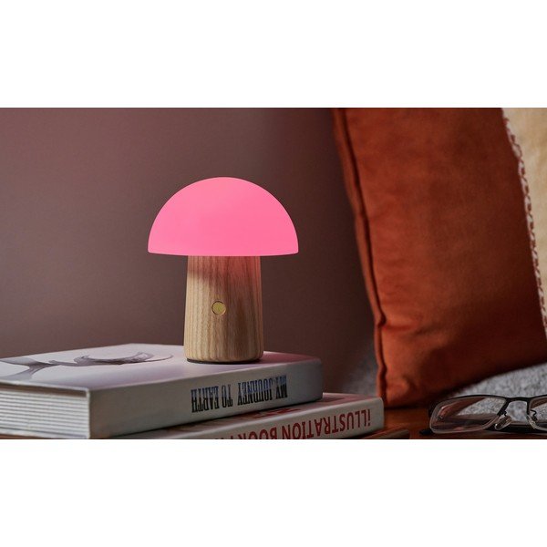 Lampada da tavolo dimmerabile in colore naturale con paralume in vetro (altezza 13 cm) Alice - Gingko-image-4