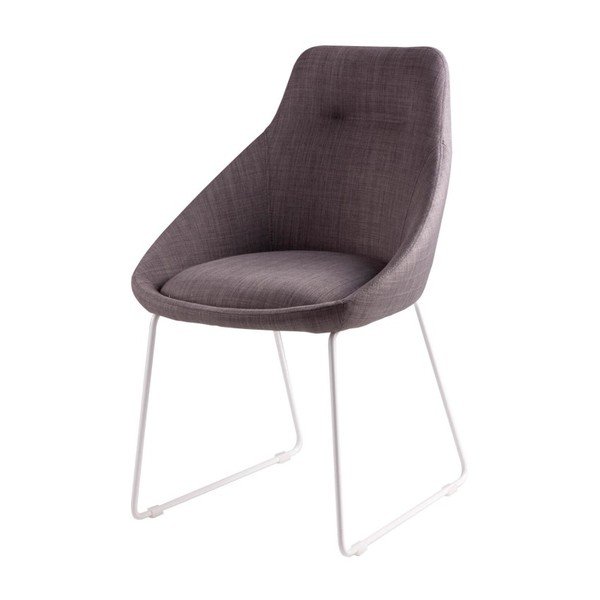 Set di 2 sedie da pranzo grigio chiaro Alba - sømcasa