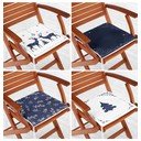 Set di cuscini per sedie a tema natalizio 4 pz 40x40 cm Blue Christmas – Mila Home