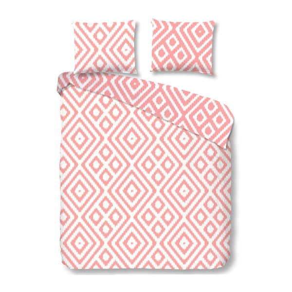 Biancheria da letto matrimoniale in cotone rosa Frits, 200 x 200 cm - Good Morning