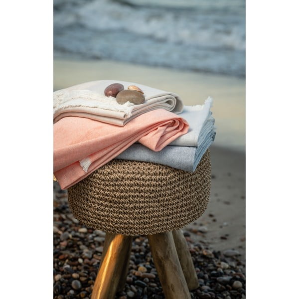 Plaid arancione con cotone Summer , 140 x 180 cm Linen - Euromant-image-3