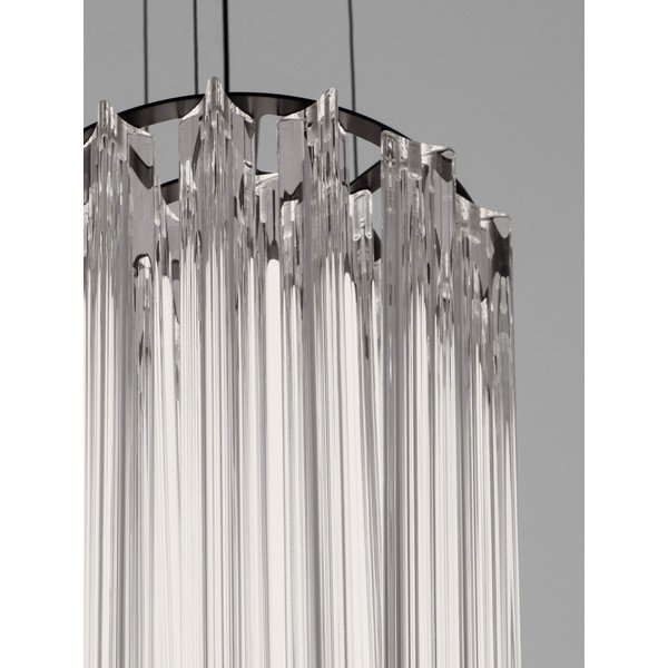 Lampadario LED color ottone in acciaio con intensità regolabile ø 22 cm Nol – Nova Luce-image-4