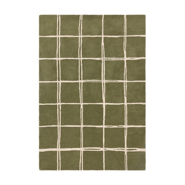 Tappeto verde in lana tessuto a mano 160x230 cm – Asiatic Carpets