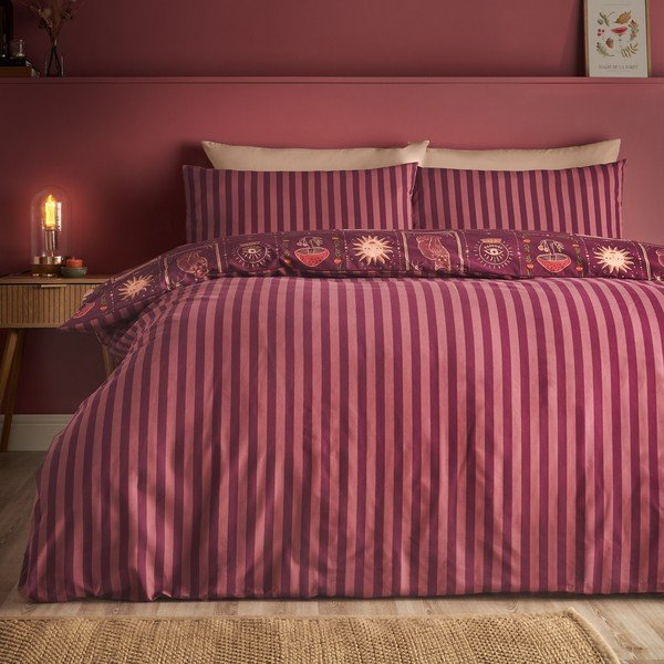 Set copripiumino e federa viola scuro per letto singolo 135x200 cm Enchanted Witchcraft – Catherine Lansfield-image-2