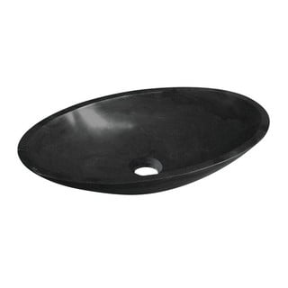 Lavabo in gres nero , 60 x 35 cm Blok - Sapho