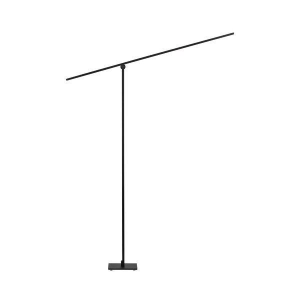 Lampada da terra LED nera opaca in metallo con struttura flessibile/con intensità regolabile (altezza totale 144 cm) Tenso – Nova Luce