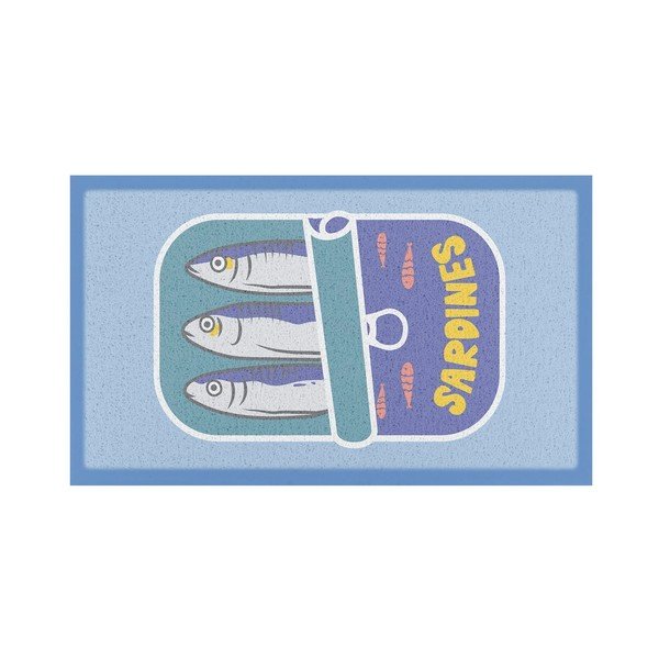 Zerbino in plastica riciclata 40x70 cm Sardine Tin – Artsy Doormats