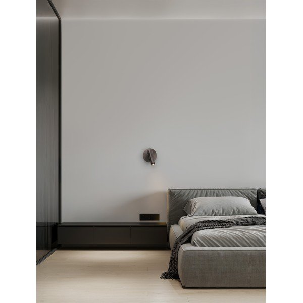 Faretto LED grigio in alluminio con struttura flessibile 7x10 cm Tico – Nova Luce-image-1