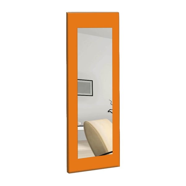 Specchio da parete con cornice arancione Chiva, 40 x 120 cm - Oyo Concept