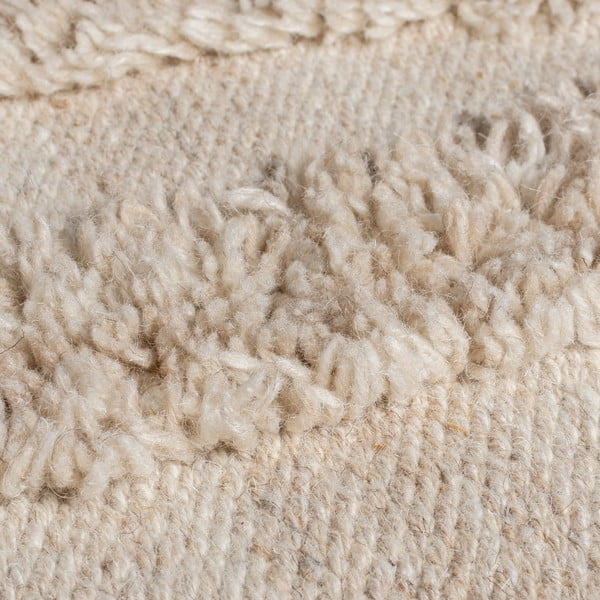 Tappeto beige in lana tessuto a mano 160x230 cm Loma – Flair Rugs-image-2