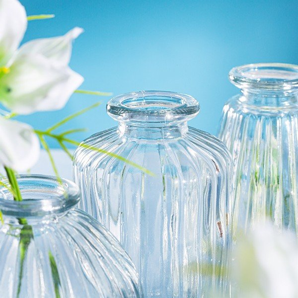 Vasi in vetro in set da 3 pezzi Bud - Sass & Belle-image-2