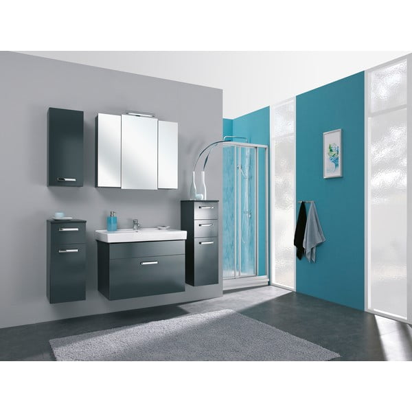 Mobile bagno sospeso grigio scuro 30x70 cm Set 311 - Pelipal-image-1