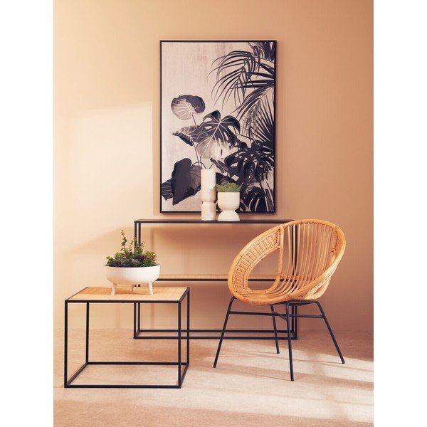 Tavolino da salotto di colore naturale in rattan 60x60 cm Depok – Premier Housewares-image-3