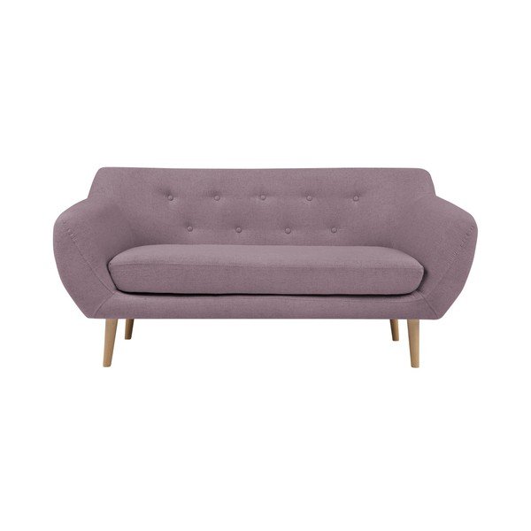 Divano rosa a due posti con gambe leggere Sicile - Mazzini Sofas