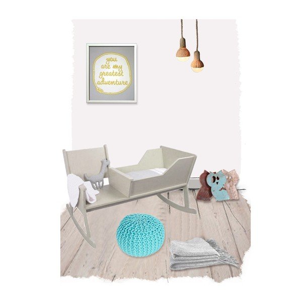 Pouf blu per bambini fatto a mano Lili - Nattiot-image-2