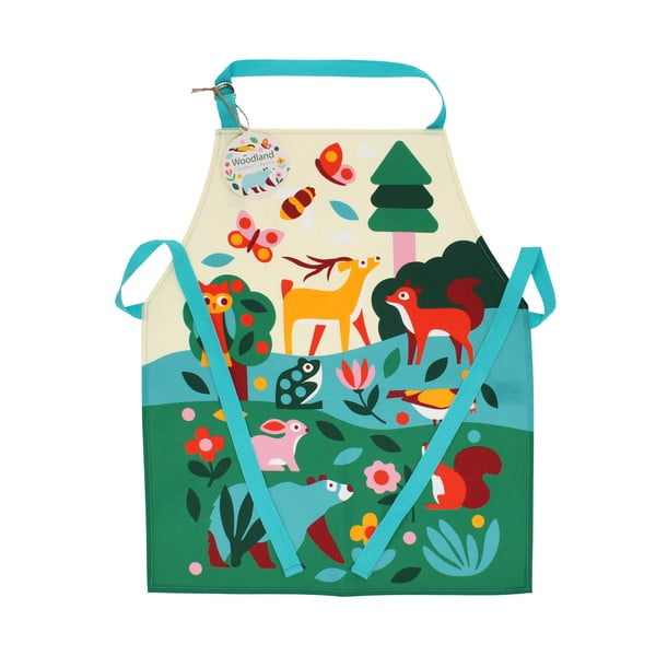 Grembiule per bambini in cotone Woodland – Rex London-image-3