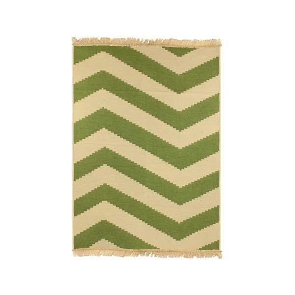 Tappeto ZigZag Verde Beige, 120 x 180 cm - Ya Rugs